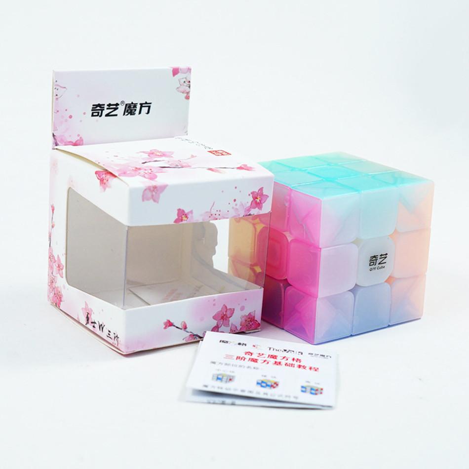Кубик Рубика QiYi Jelly Магический кубик 2x2 3x3 4x4 5x5 Пирамидка Брелок Кубик для скоростной сборки Обучающий Cubo Magico Головоломка Игрушка Для детей Подарок