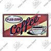 Putuo Decor Coffee Metal Sign Licenses Plate Plaque Metal Vintage Tin Sign Decoration for Cafe Kitchen Club Home Wall Decor