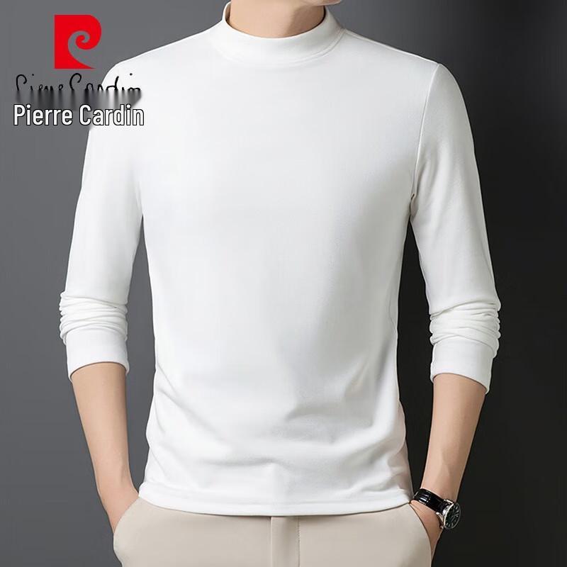 Pierre Cardin Мужская однотонная футболка с длинным рукавом