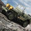 New 1:10 RC Toy Car JJRC Jeep Off-road Vehicle Multi-purpose Four-wheel Drive War Transport Vehicle Simulation Climbing Vehicle Children's Toy Gift