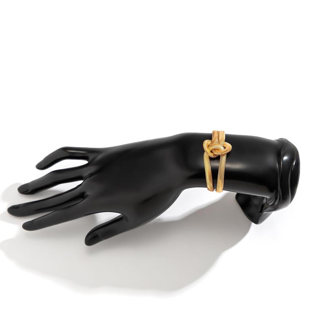 Металлический браслет с узлом в стиле панк, хип-хоп, геометрический браслет, золотой простой браслет высокого класса, женский