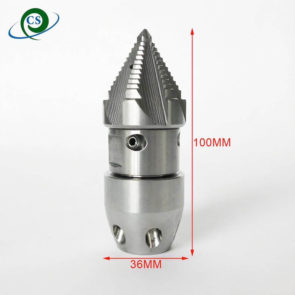 4000psi Pressure Washer Sewer Drain Tube Cleaning Nozzle 4 Front 6 Rear Nozzles