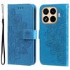 For Xiaomi 15T Pro Case Floral Pattern PU Leather Wallet Stand Phone Cover