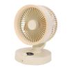Desk Silent Fan with LED Display Auto Oscillating Table Fan for Bedroom 100 Speeds Adjustment USB Rechargeable