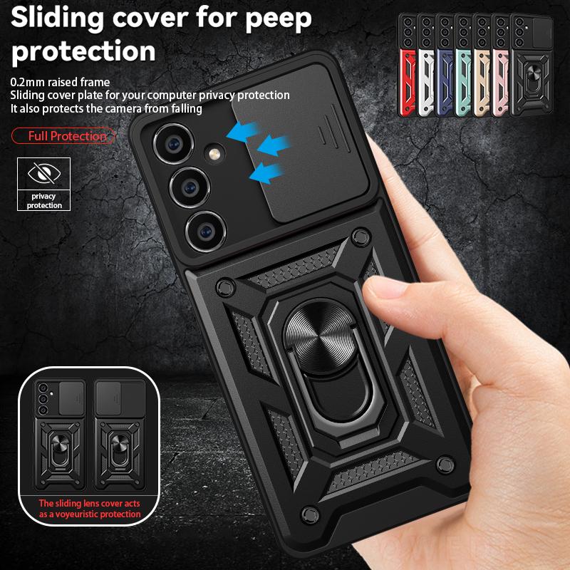 For Samsung Galaxy A05S A05s SM-A057F Case Slide Camera Armor Phone Case For Samsung A05S A 05S Magnetic Ring Holder Back Cover