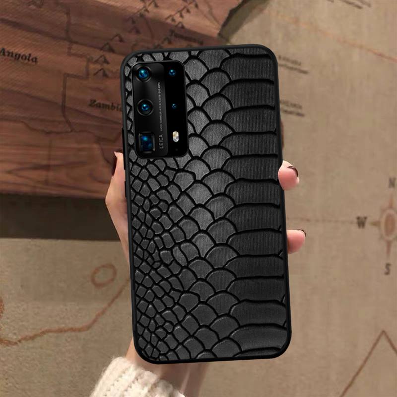 Чехол для телефона с изображением змеиной кожи для Huawei P50 P40 E P30 P20 Pro P10 Lite P Smart Y6 Nova3E Honor10