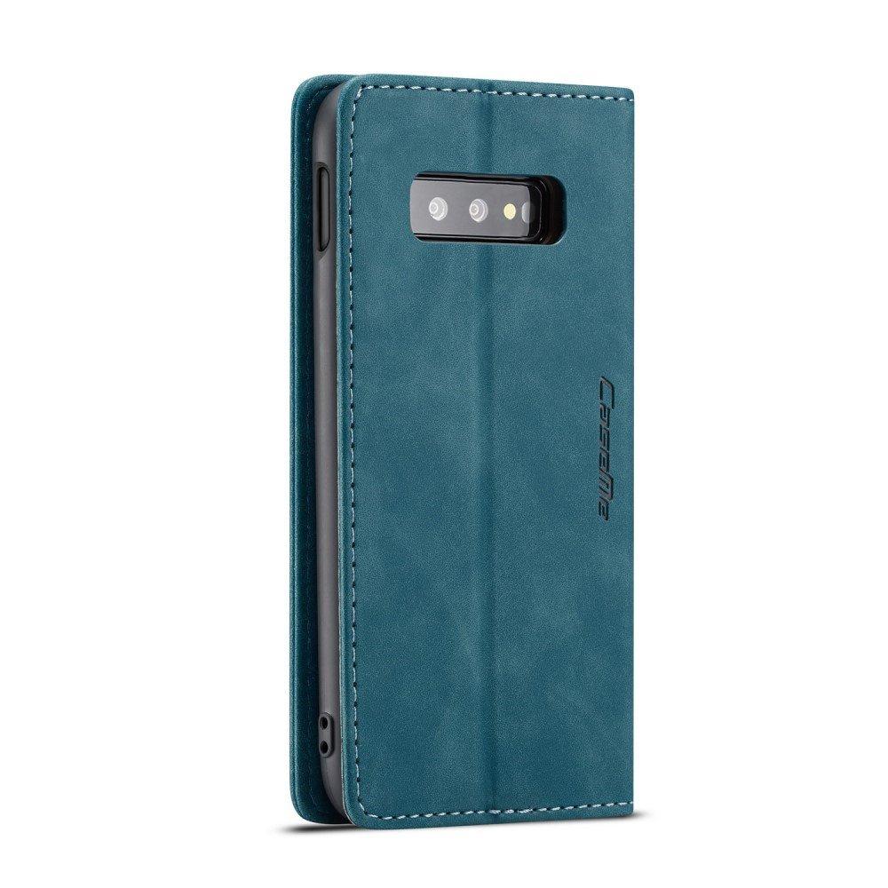 CASEME Case for Samsung Galaxy S10E, Leather Wallet Case, Blue