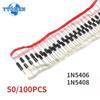 50/100 шт. выпрямительный диод 1N5406 1N5408 DO-27 3A 600 В 1000 В электронный компонент