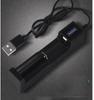 USB Single-Slot Battery Charger for 18650, 16340, 14500, 26650, 18500, 3.7V
