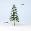 Xmas Decoration 5 Sizes Of Mini Snow Pine Model Scenery Trees For Christmas Decoration Winter Ornaments Crafts For Home