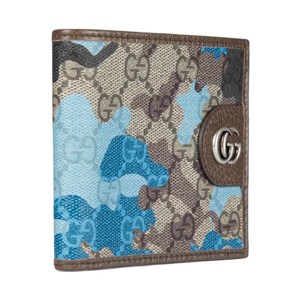 GUCCI Leather Wallet Men's Blue 834271-FAFIB-8941