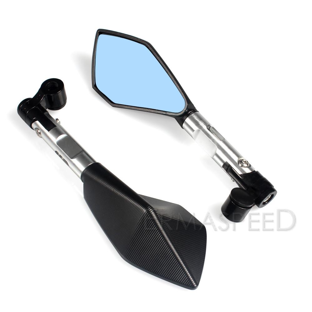 Зеркало заднего вида для мотоцикла с ЧПУ, алюминий, оранжевый, 8 мм, 10 мм, боковые зеркала для мотоцикла, внедорожного скутера