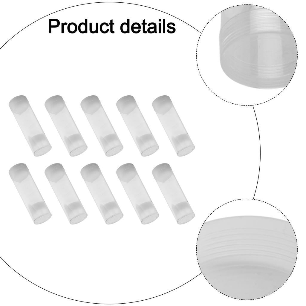 Набор из 10 пластиковых портативных держателей-тубусов диаметром 30 мм с прозрачными круглыми футлярами, подходящих для хранения и коллекционирования монет