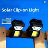 Waterproof Solar Clip-on Lamp Clip On Garden Wall Light Solar Garden Lights  Terrace Lighting