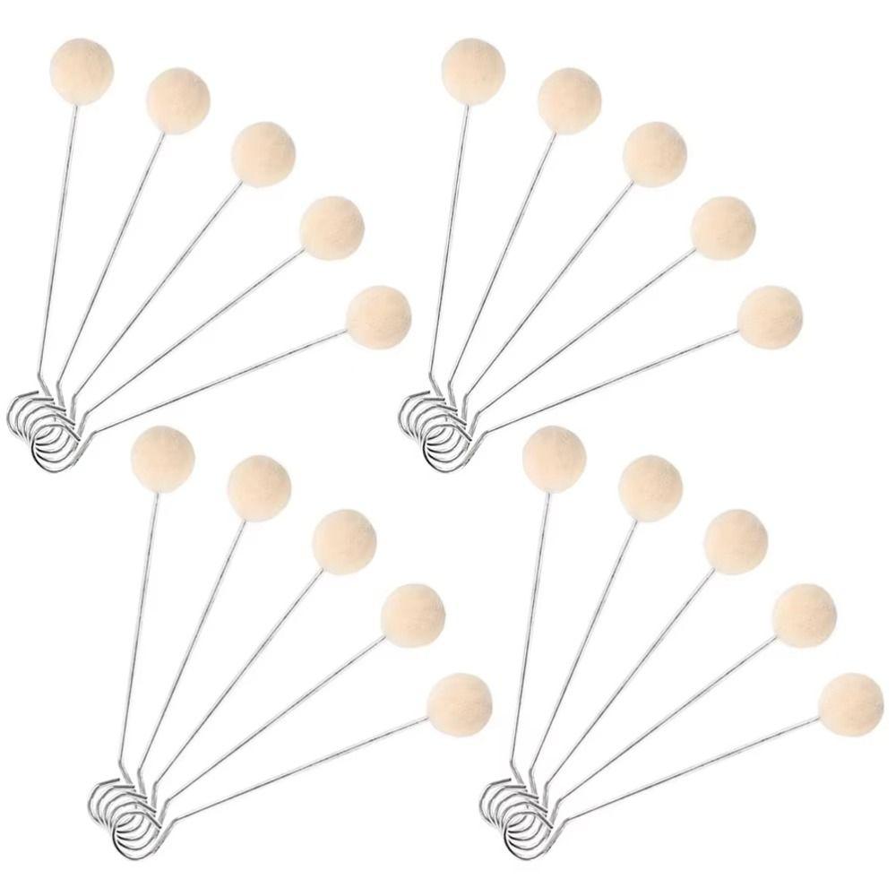 100Pcs DIY Craft Leather Wool Balls Painting Brush Leatherworking Tools  Bowling Shoe Brush
