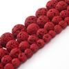 4/6/8/10 мм натуральный красный гематит лавовый камень круглые бусины-разделители свободные бусины для изготовления ювелирных изделий своими руками 15 дюймов