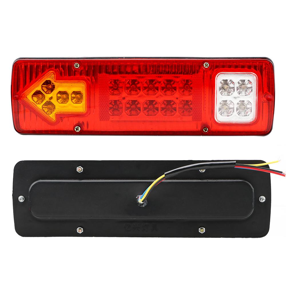 For Trailer Lorries Boat Truck Stop Lights Turn Signal Lamp Indicator Lamp 12V 24V Reversing Lights 19LED Tail Lights Car Light Assembly Waterproof