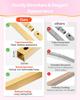 Arch Backdrop Stand, Set of 3, 1.8/1.5/1.2 m, Stable Structure, Easy Assembly, Gold Metal Arch Backdrop Stand for Wedding, Birthday Party, Graduation,