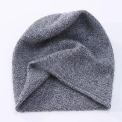 Унисекс вязаная шапка с подвернутым краем для защиты ушей в холодную погоду