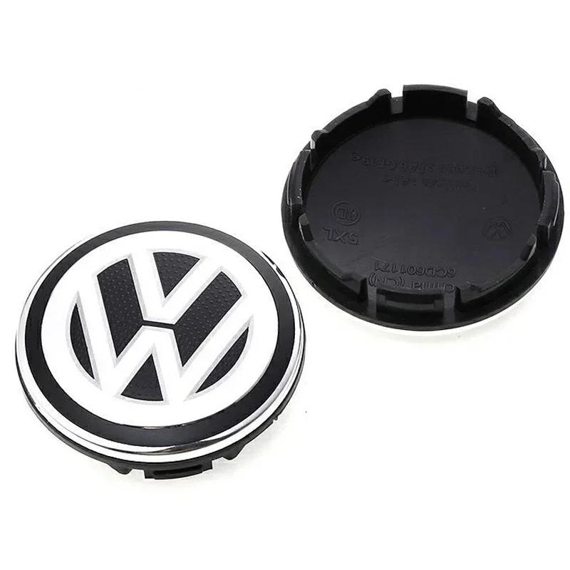 For VOLKSWAGEN VW 2025 Hot 4PCS 56mm 63mm 65mm 70mm Car Wheel Center Hub Caps Cover for VW Volkswagen Golf Polo Passat Touran CC