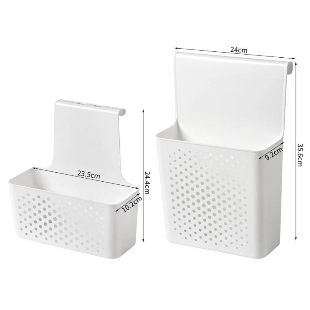 No-Drilling Cabinet Door Storage Shelf Wall Mounted Side Hanging Basket Bathroom