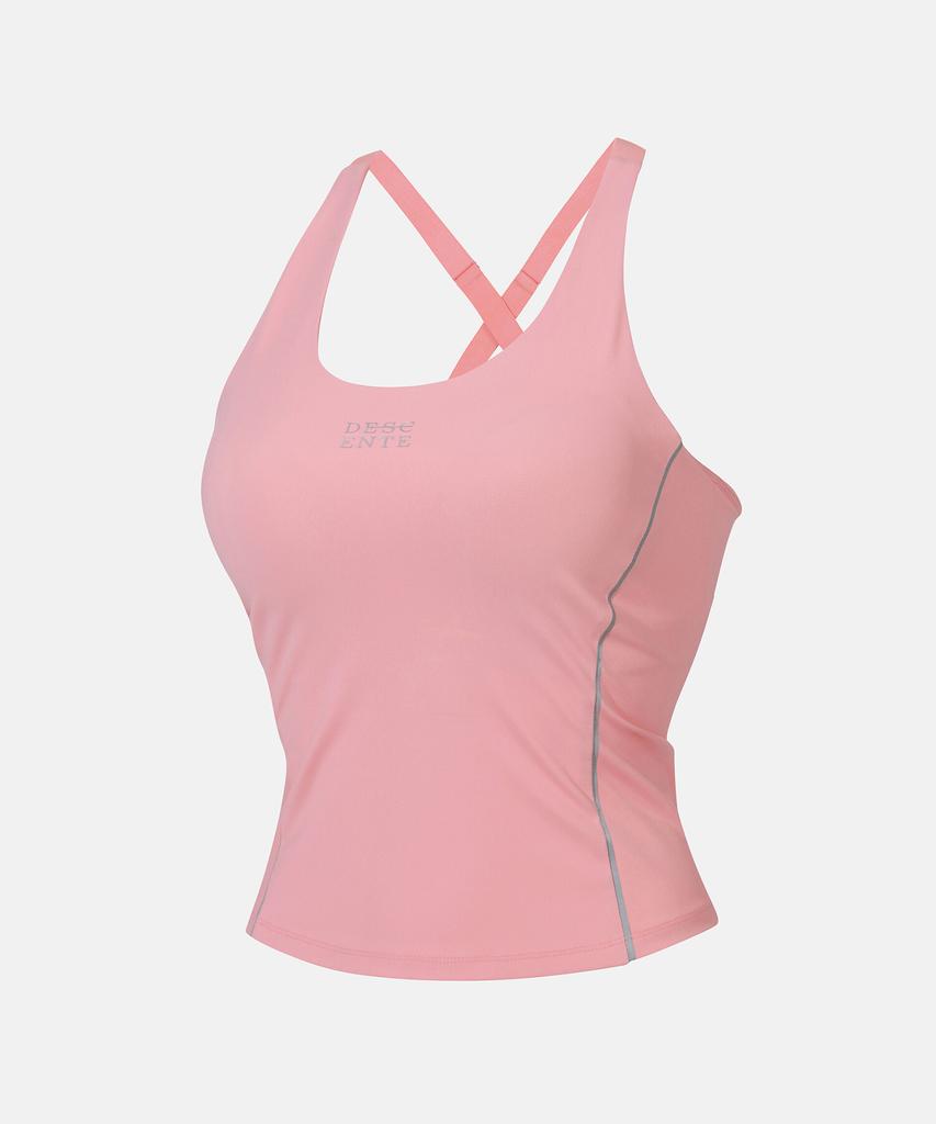 DESCENTE Women'S Soft Long Bra Top Pink (Sp122Tbr12)