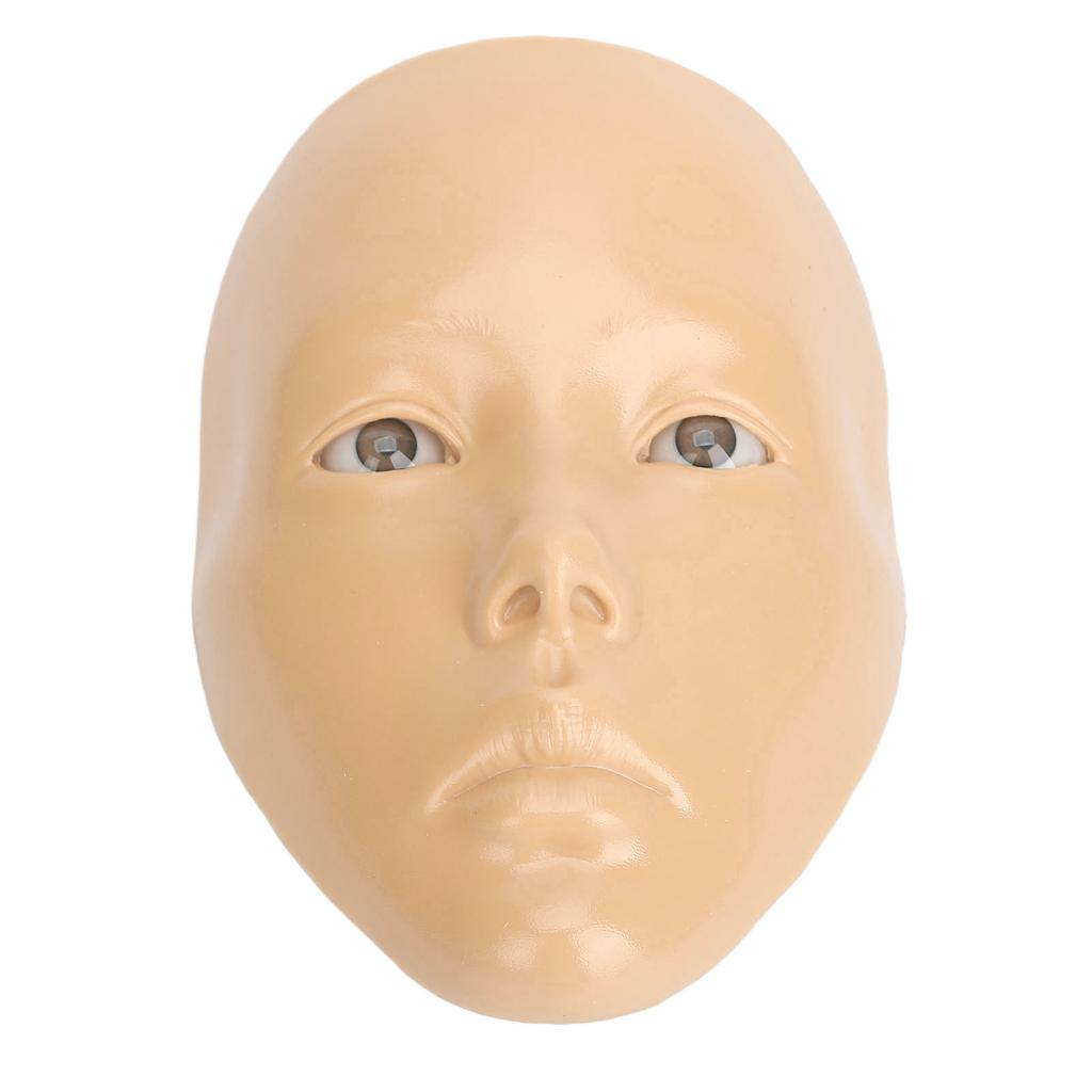 Практика макияжа лица с пластиковой подставкой 5D силиконовая полнолицевая доска для практики макияжа многоразовая