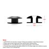 Aluminum Quick Release Fasteners are ideal for front bumpers Rear bumpers and Trunk Hatch lids without logo BX100224