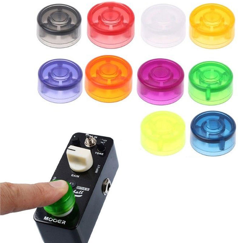 1X Защитная накладка на ножной переключатель, цветные пластиковые бамперы для гитарной педали эффектов