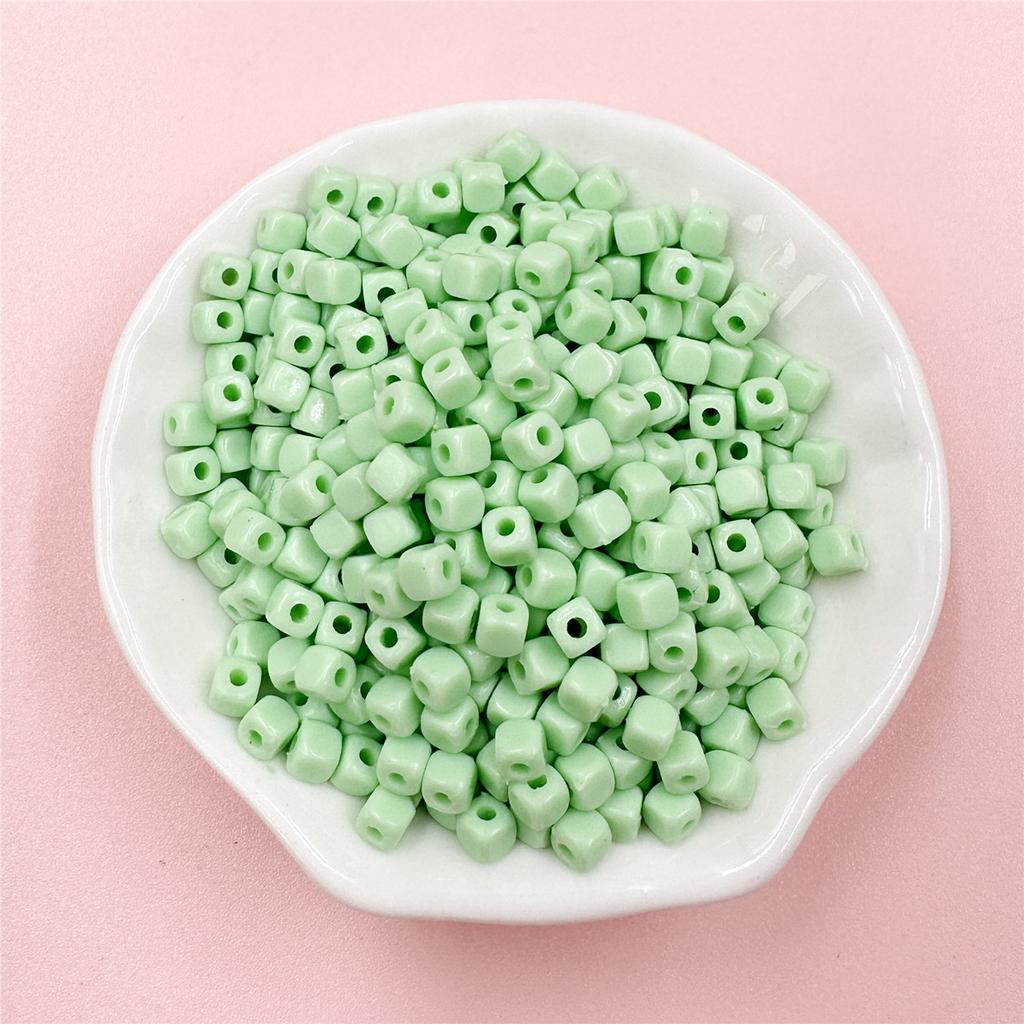 Модные ювелирные изделия аксессуары ручной работы бисерные аксессуары 200 шт 4 мм свободные бусины акриловые квадратные для браслета ожерелья своими руками