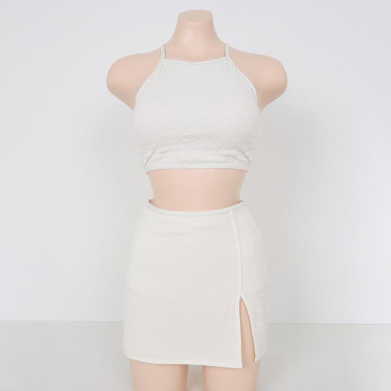 Белый текстурированный купальник бикини в корейском стиле, набор из 3 предметов для пляжа и горячих источников