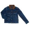Джинсовая куртка для мальчиков с вельветовым воротником 430094