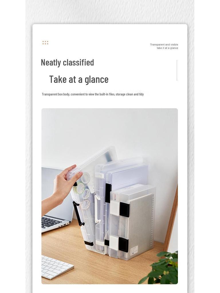 Японский бокс-органайзер для файлов формата A4 и квитанций формата A5 - Решение для хранения документов и сертификатов