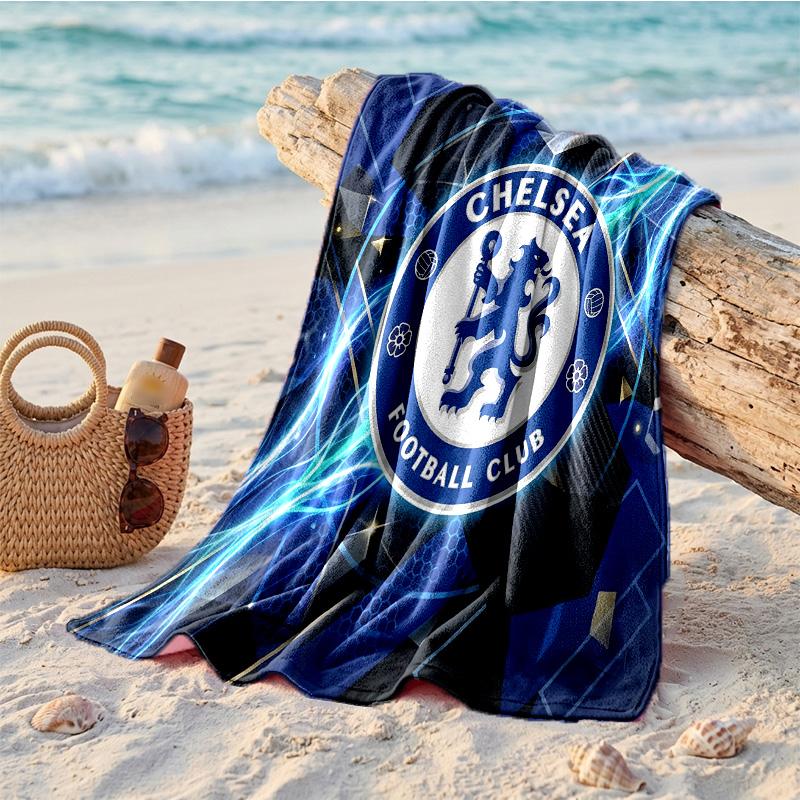 Chelsea FC Print Microfiber Beach Towel Quick Dry Absorbent Large Towel For Beach Swimming Travel