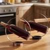Freestanding Iron Round Wine Rack Single Red Wine Display Rack Modern Wine Bottle Rack  Restaurant