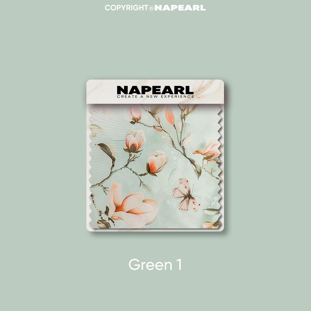 1 шт. NAPEARL Винтажная пасторальная зеленая штора с цветочным принтом, полностью светонепроницаемые шторы для спальни, гостиной, балкона, окна, для домашнего декора