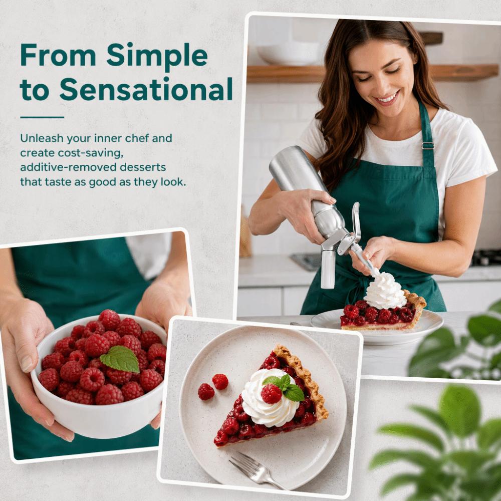 500ml Cream Whipper Plastic Decorating Tips Cream Maker Whipped Cream Dispenser Kitchen