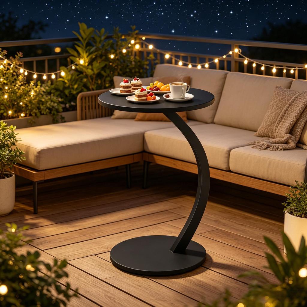 Temporary Laptop Table,Round Side Table,C-shaped Coffee Table,Coffee Table,Nightstand,Flower Stand(only with side table)