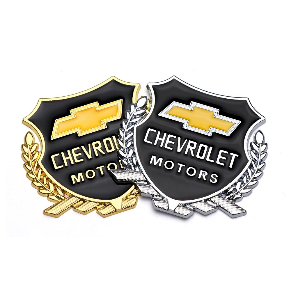 AABHF1 1Pcs Metal Car Emblem Body Trunk Decoration Sticker For Chevrolet Cruze Captiva Lacetti Epica Silverado Trailblazer Colorado