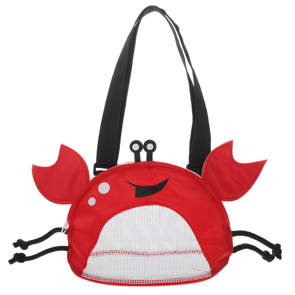 Пляжная сумка в виде краба, маленькие сетчатые сумки с застежкой-молнией, песочница, ракушка для сбора ракушек, детские игрушки, портативная сумка для сбора игрушек