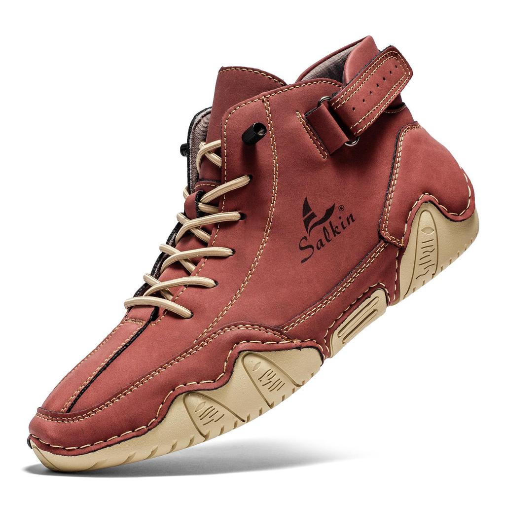 Обувь из спилка ручной работы, мужские лоферы, удобные ботильоны для мужчин, повседневная обувь, мокасины, мужская обувь на плоской подошве