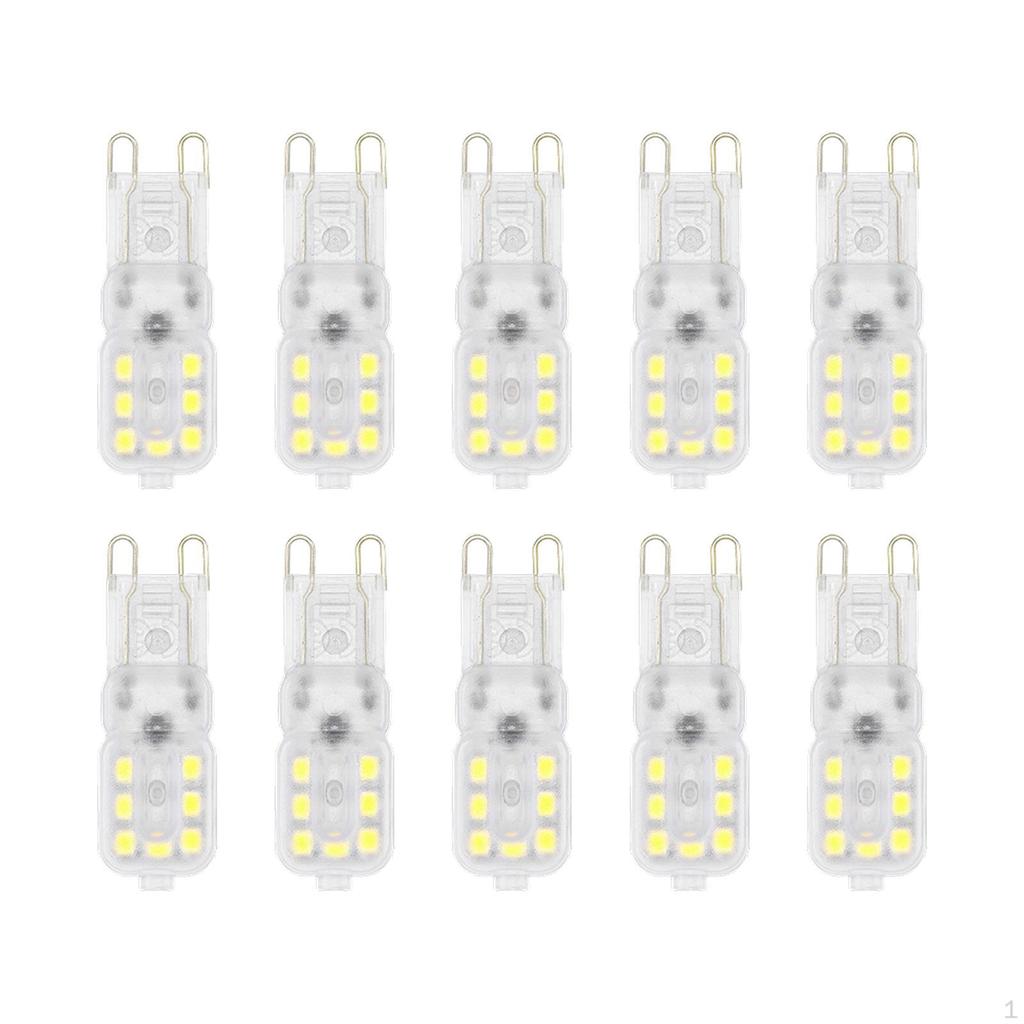 10 Pieces Corn Light Bulb G9 LED Warm White Bi Pin 220V Lamp for Wall