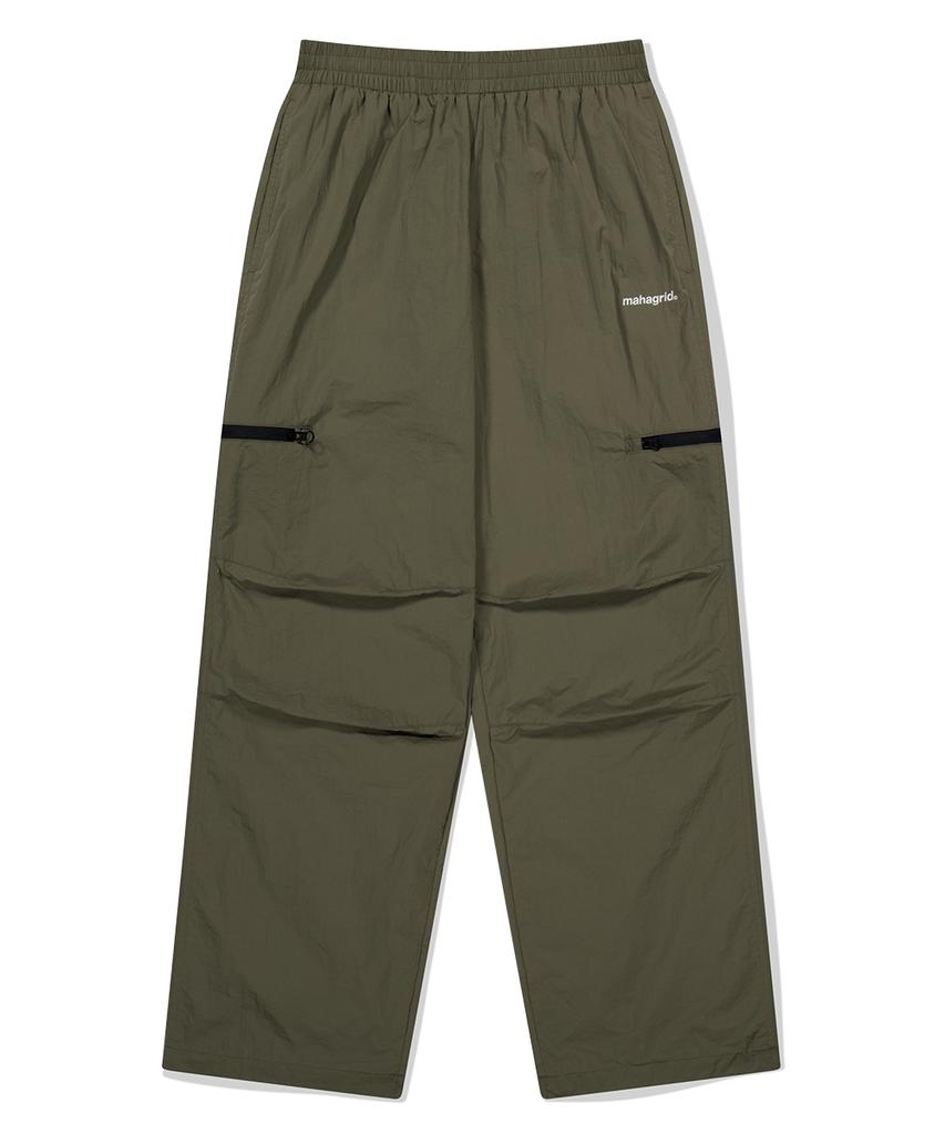 MAHAGRID Basic Logo Nylon Pant Khaki(Mg2Efmsc01A)