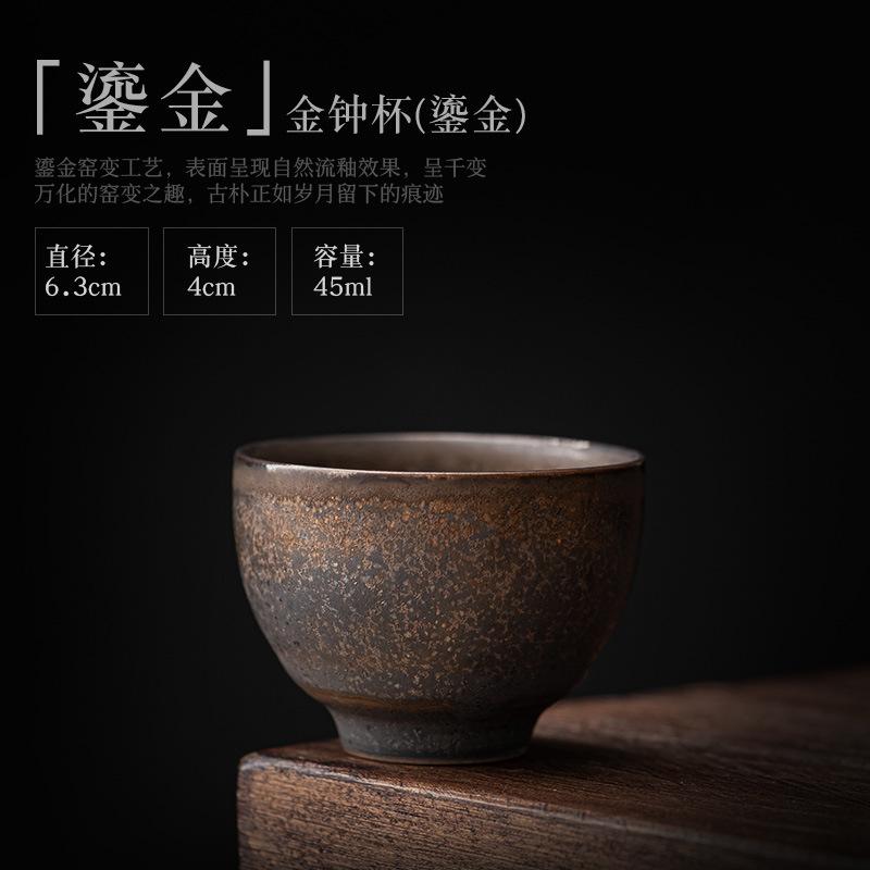 Китайский антикварный большой керамический чайник для заваривания, старинный позолоченный чайный сервиз в стиле кунг-фу, одинарный чайник, старый чайник