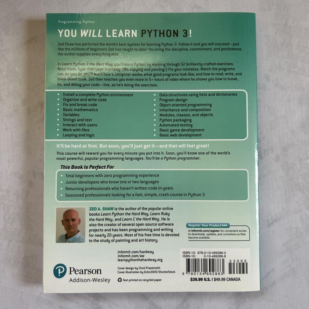 [Б/У] Изучите Python 3 сложным путем