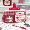 Shell Quilted Pencil Case Portable Pencil Pouch Cute Cartoon Stationery Bag  Gift