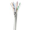 Câble Réseau CAT6 - NEDIS - CCBG8524GY100 - S/FTP - CCA - 100.0 M - Intérieur - Rond - PVC - Gris