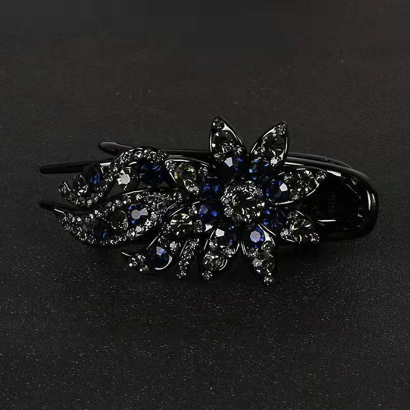 Корейская заколка-уточка со стразами для женщин