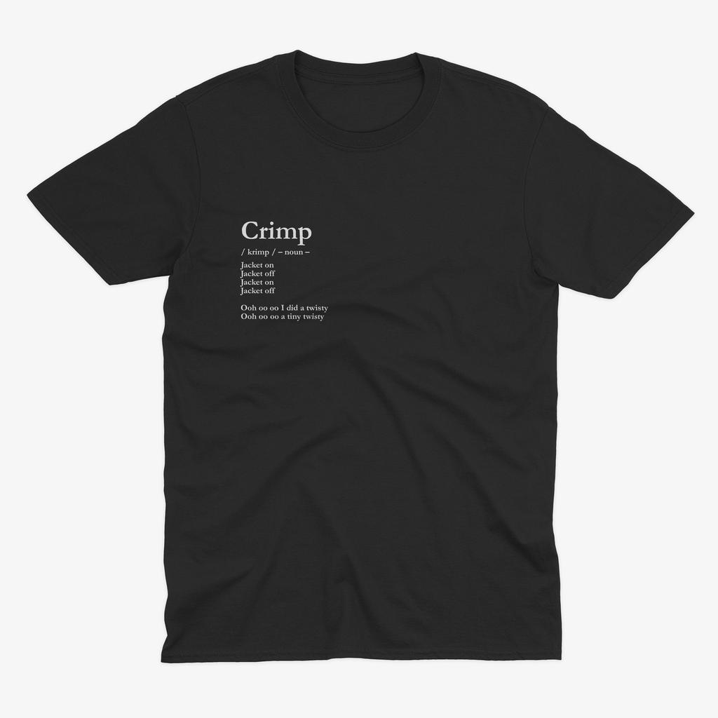 Crimp Definition T Shirt, The Mighty Boosh 4 Way Crimp, Old Gregg T Shirt, Mighty Boosh T Shirt, Mighty Boosh Gift, Mighty Boosh Quote