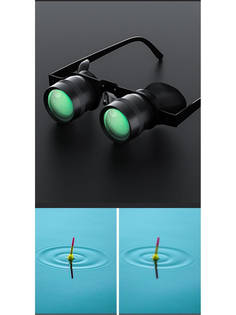 Поляризационные Рыболовные Телескопические Очки с Большим Увеличением 10x для Ультраширокоугольного Наблюдения за Поплавком